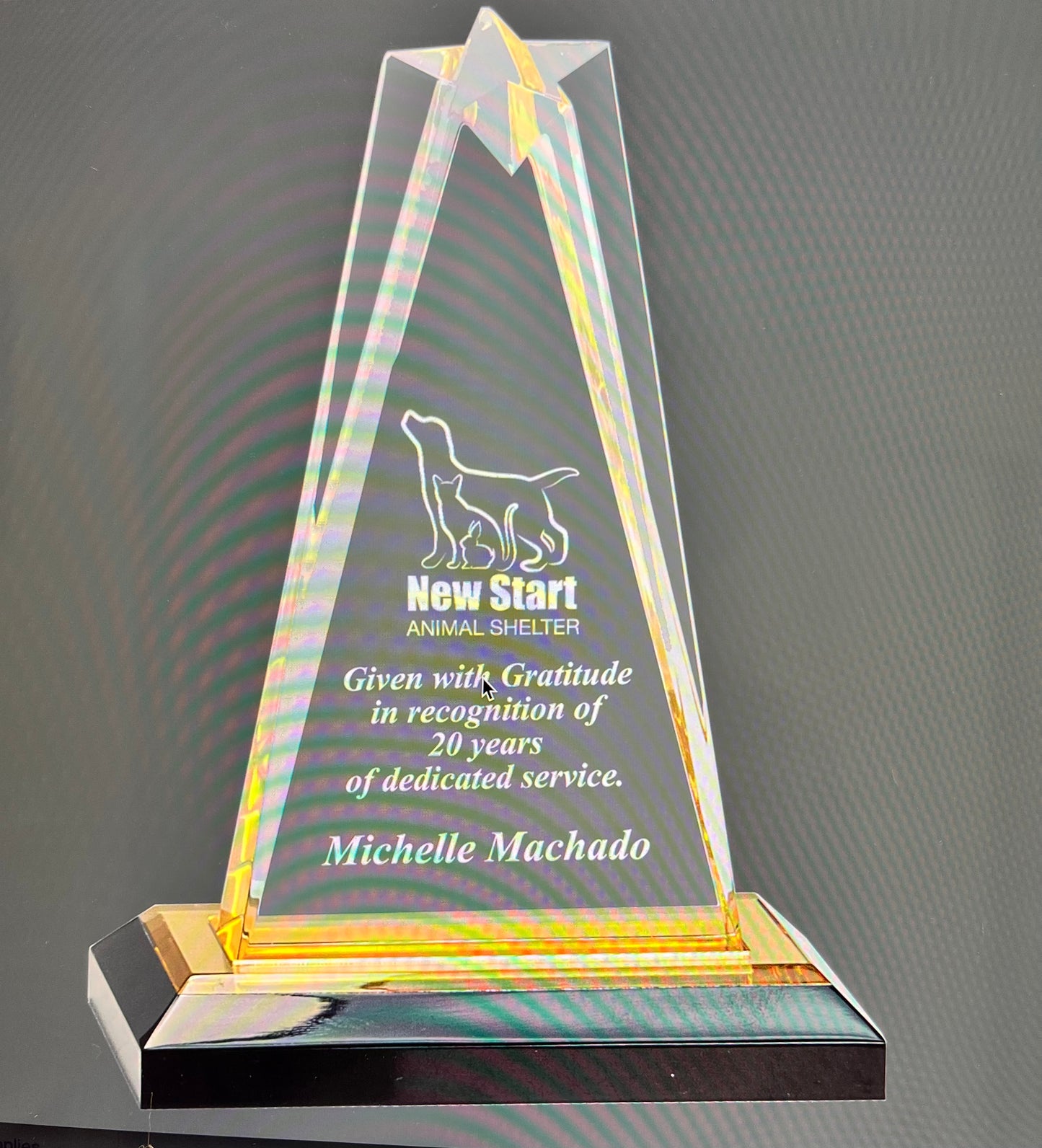 Acrylic Award - Custom Engraving
