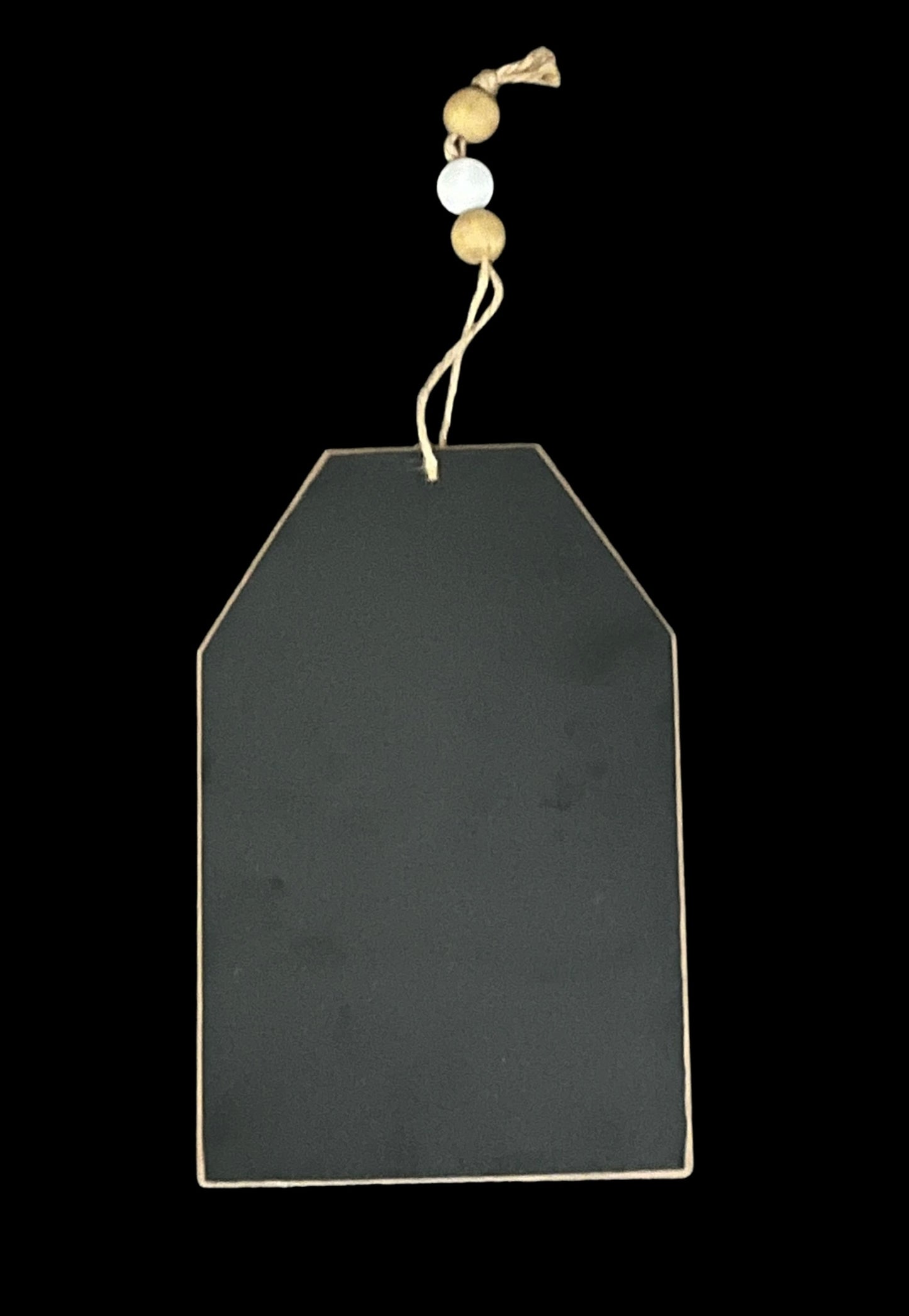 Black Beaded Decor Sign