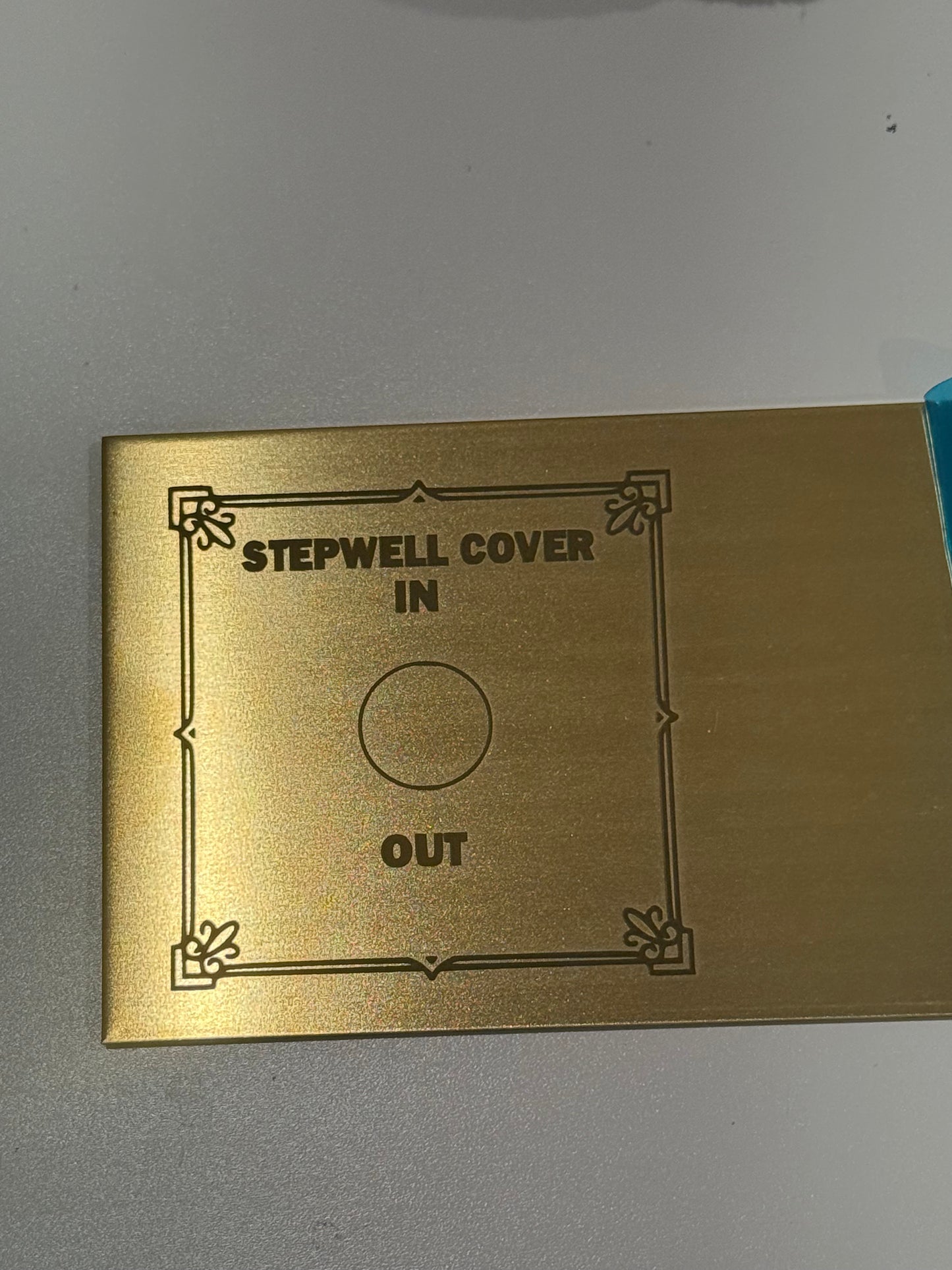 Custom Engraving on Brass