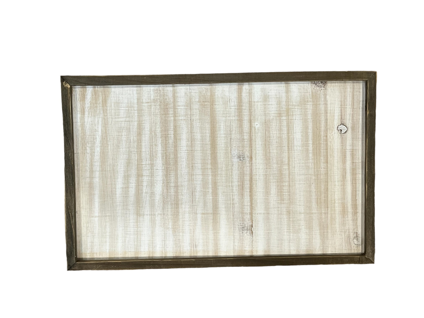 White Washed with Barn Wood Frame