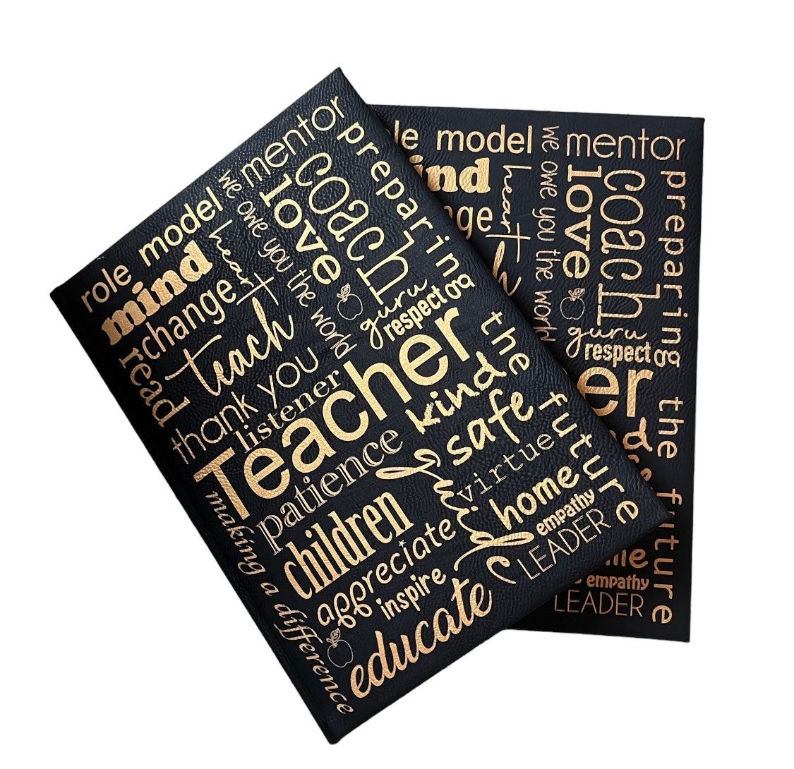 Teacher leatherette journal