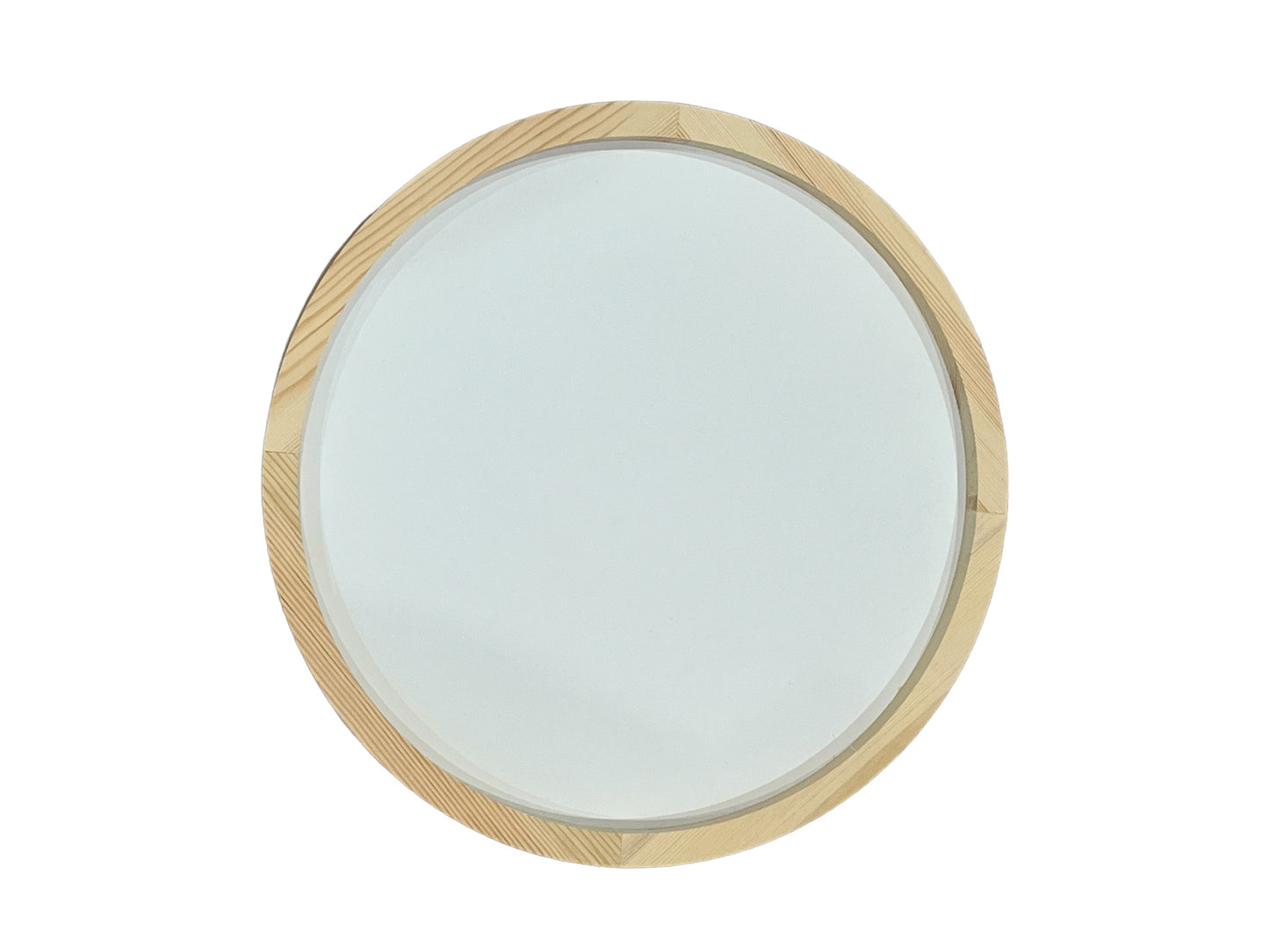 Round with White Backing