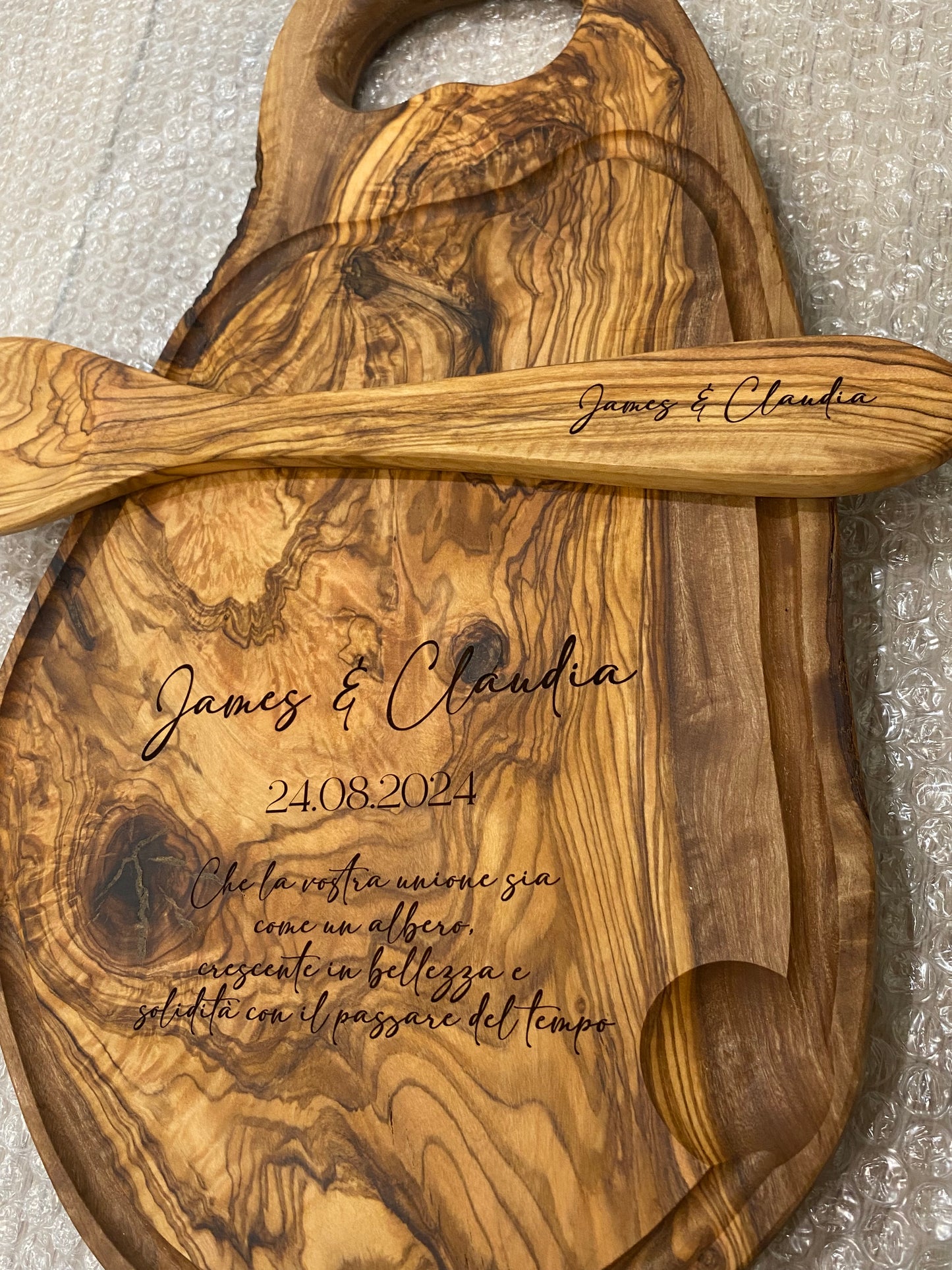 Custom Olive Wood Cutting Board