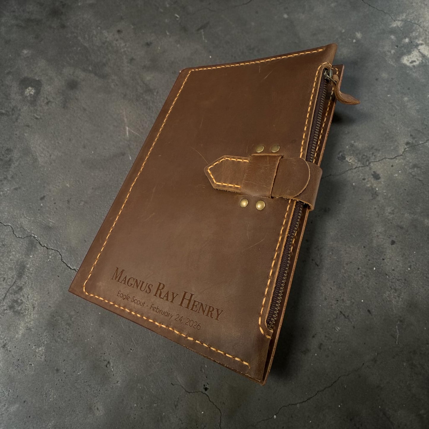 Murphy McCloy - Custom leather engraving, no product