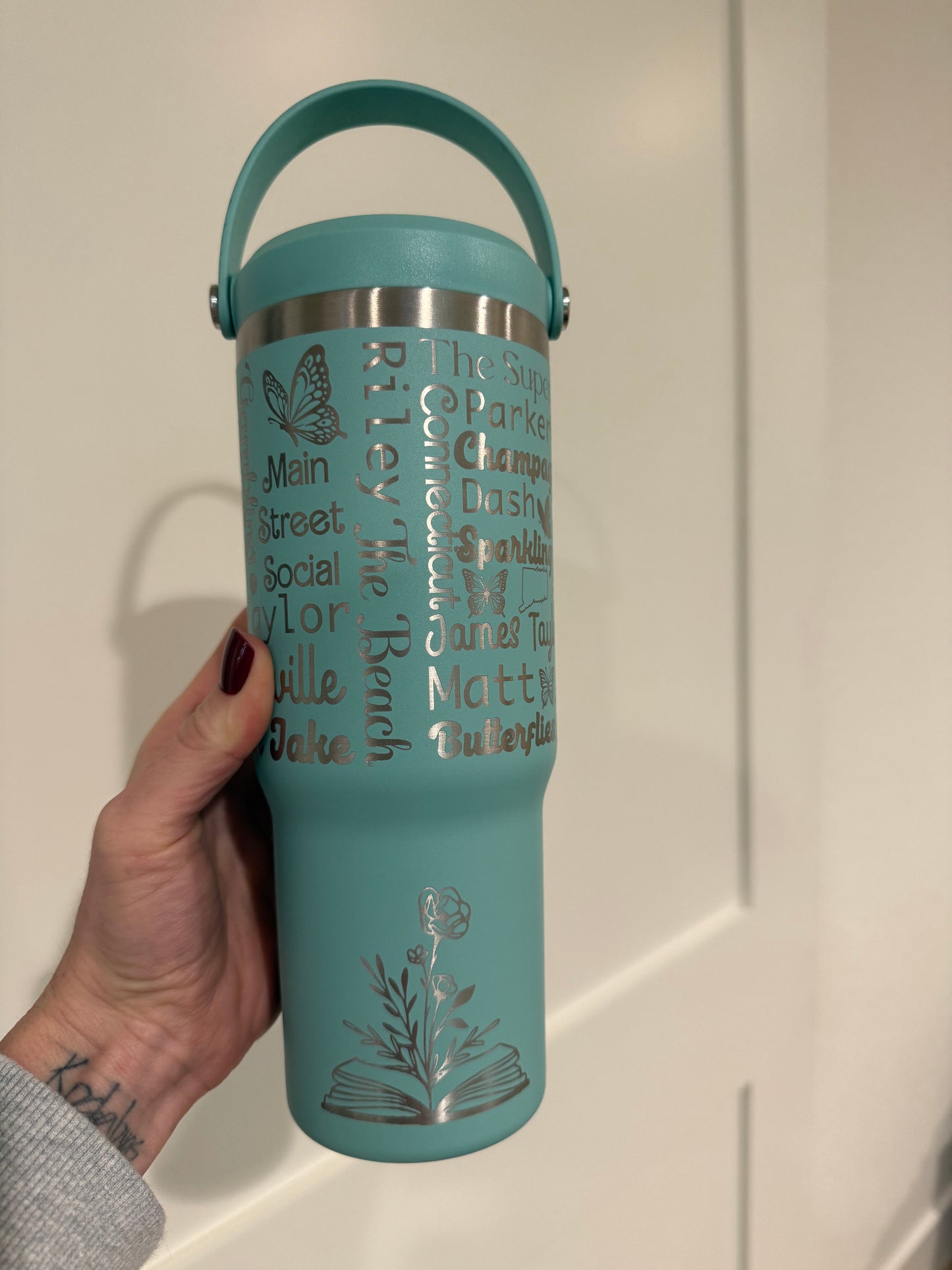 Custom Scramble Full Wrap with Tumbler - Kelli Fahey