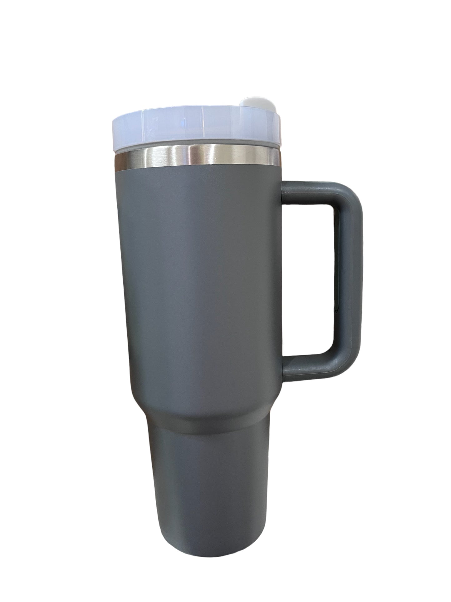 40oz Handle - grey with stainless underlay