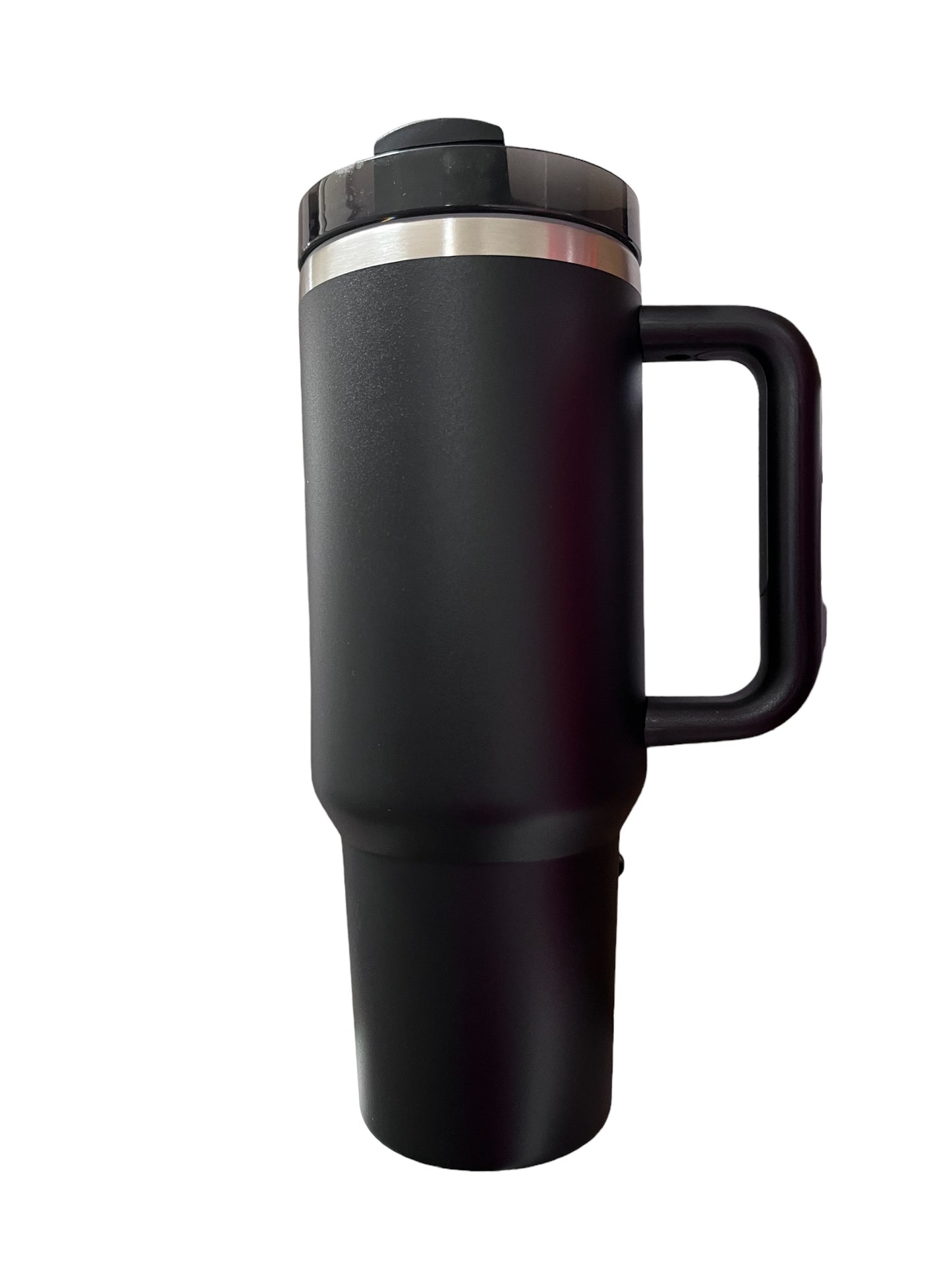 40oz Handle - black with stainless underlay
