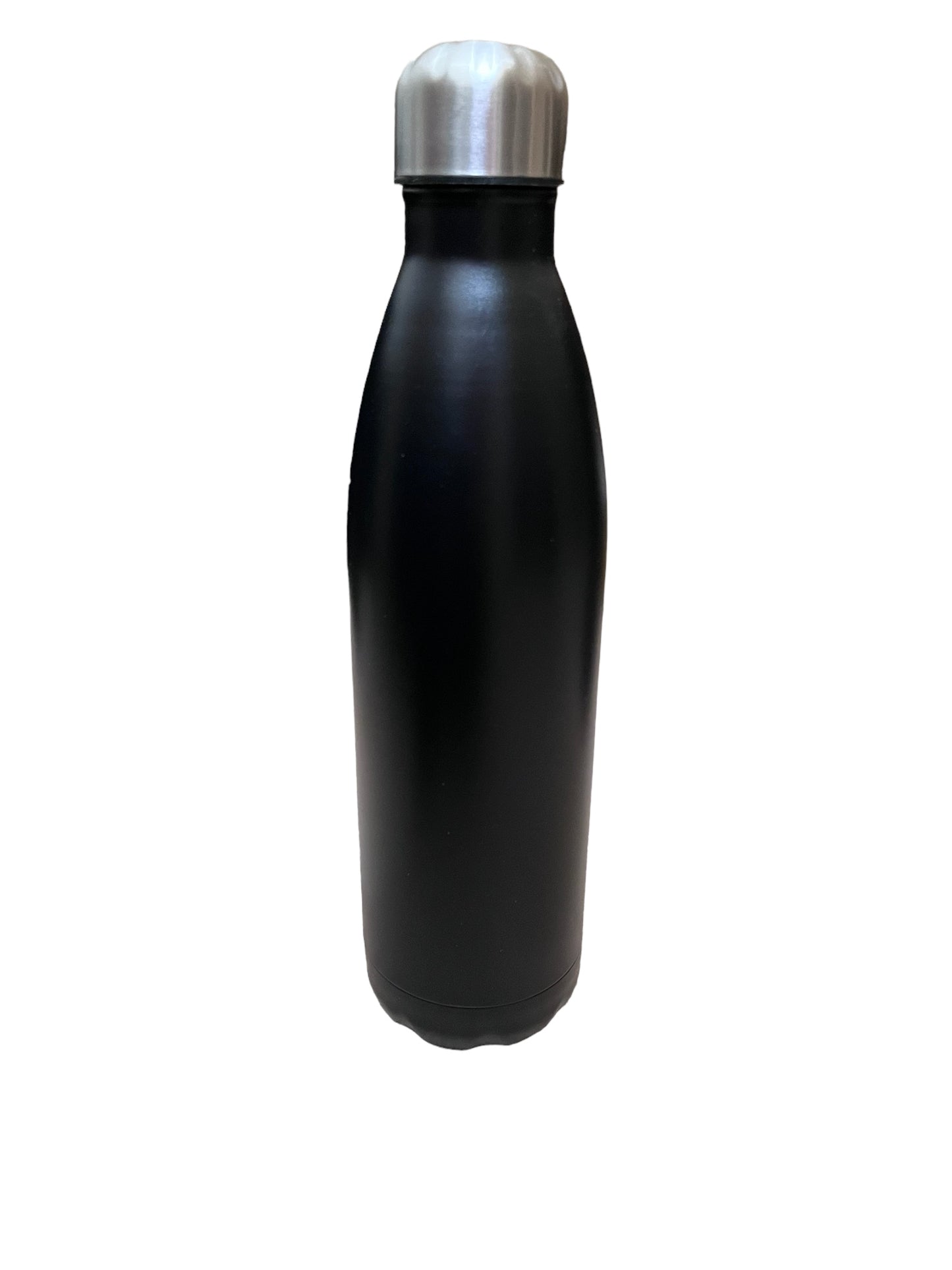 25oz cola bottle - black - one side engraved