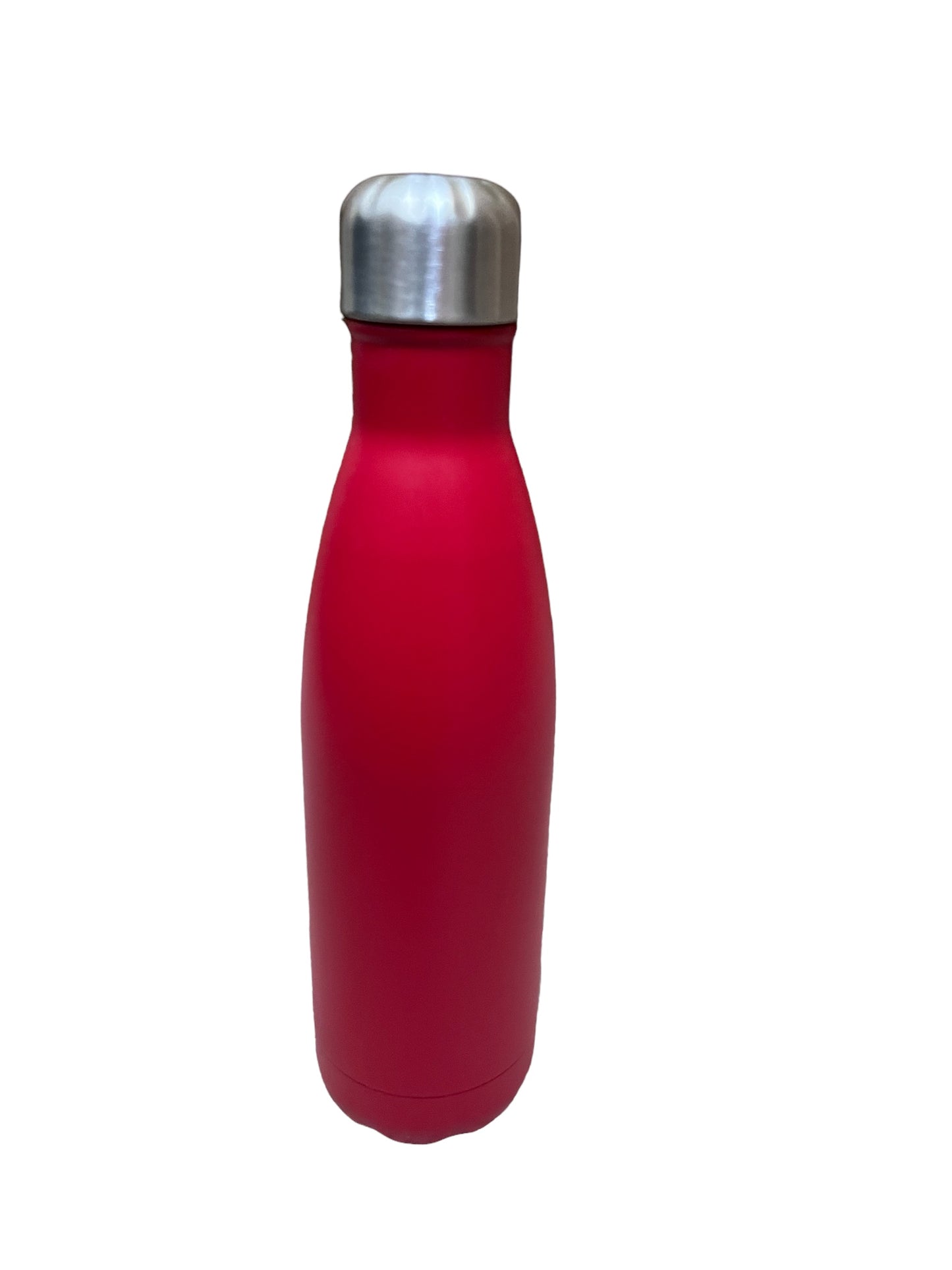 17oz cola bottle - crimson - one side engraved