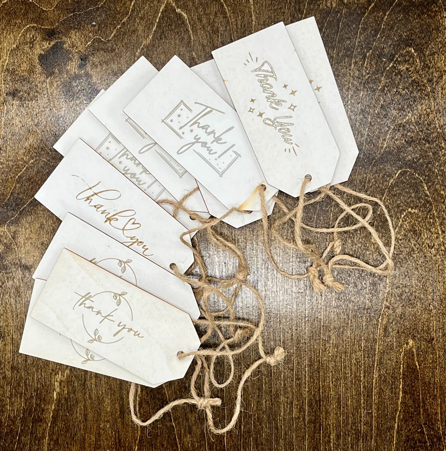 Thank You Wood Gift Tags