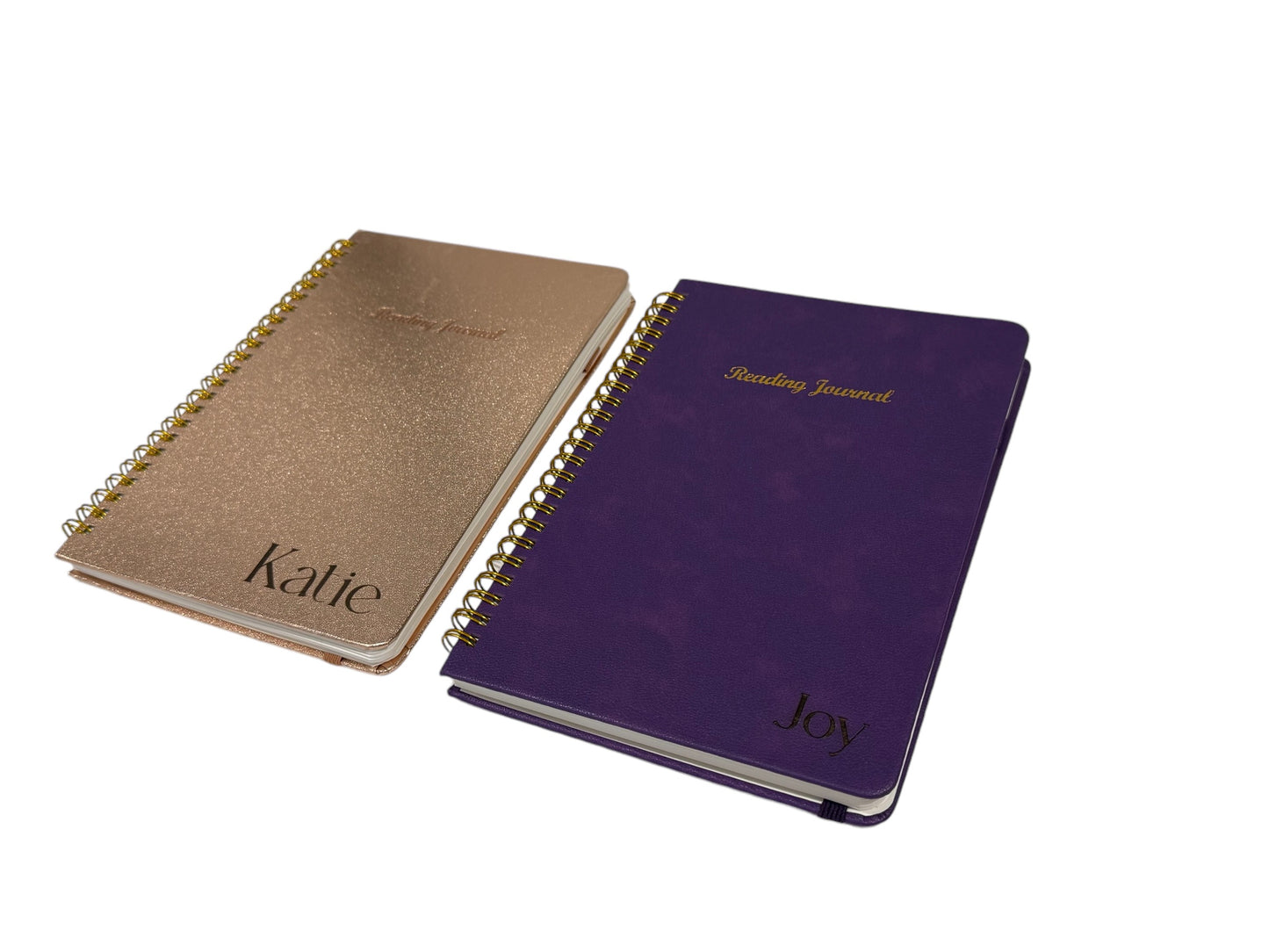 Custom Engraving - front and back journals.