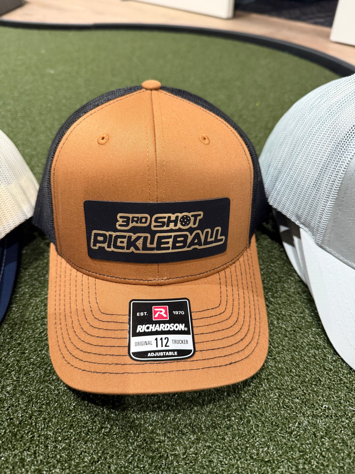 3rd Shot Pickleball - leatherette for hats