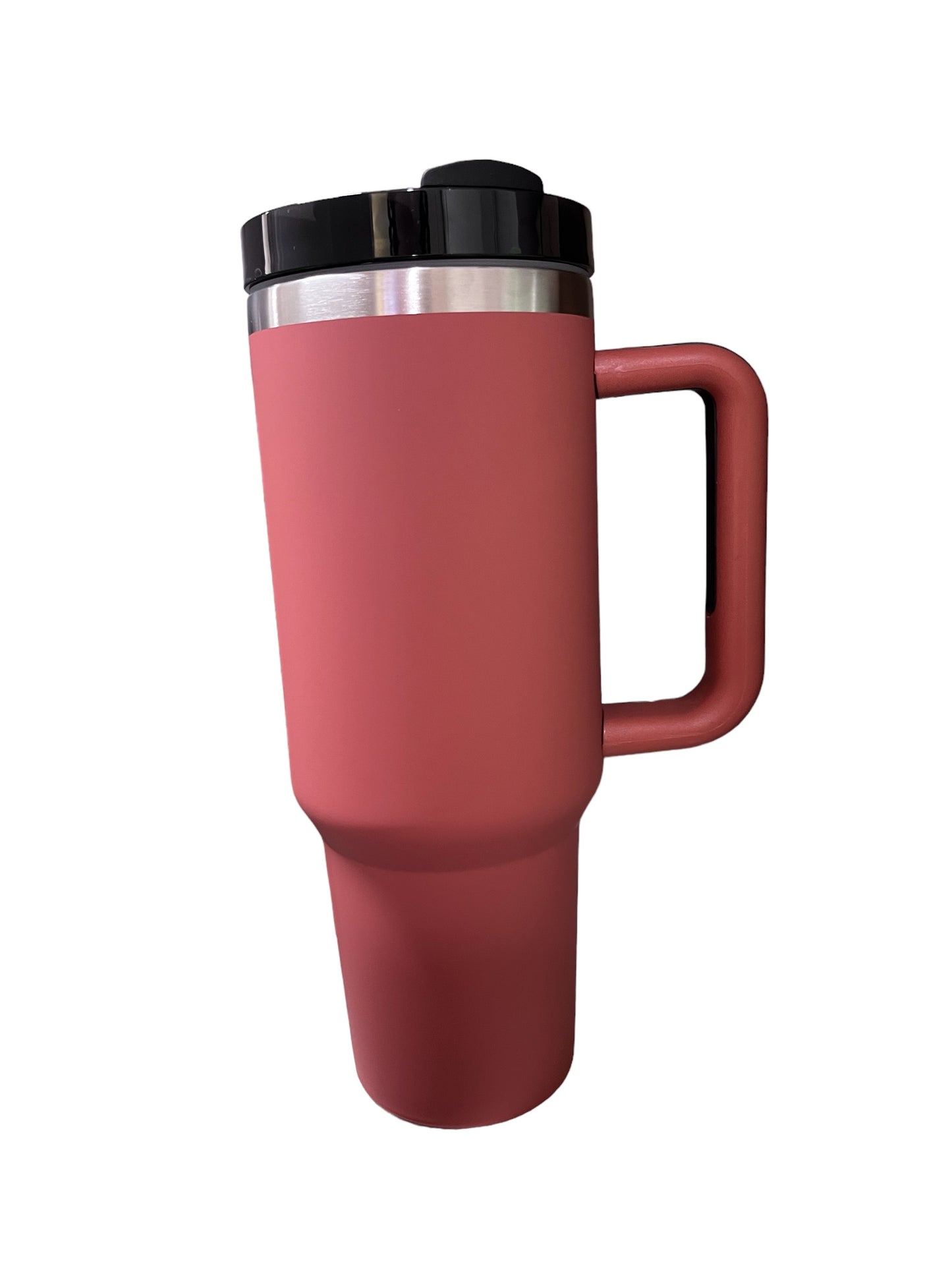 40oz Handle - brick with stainless underlay