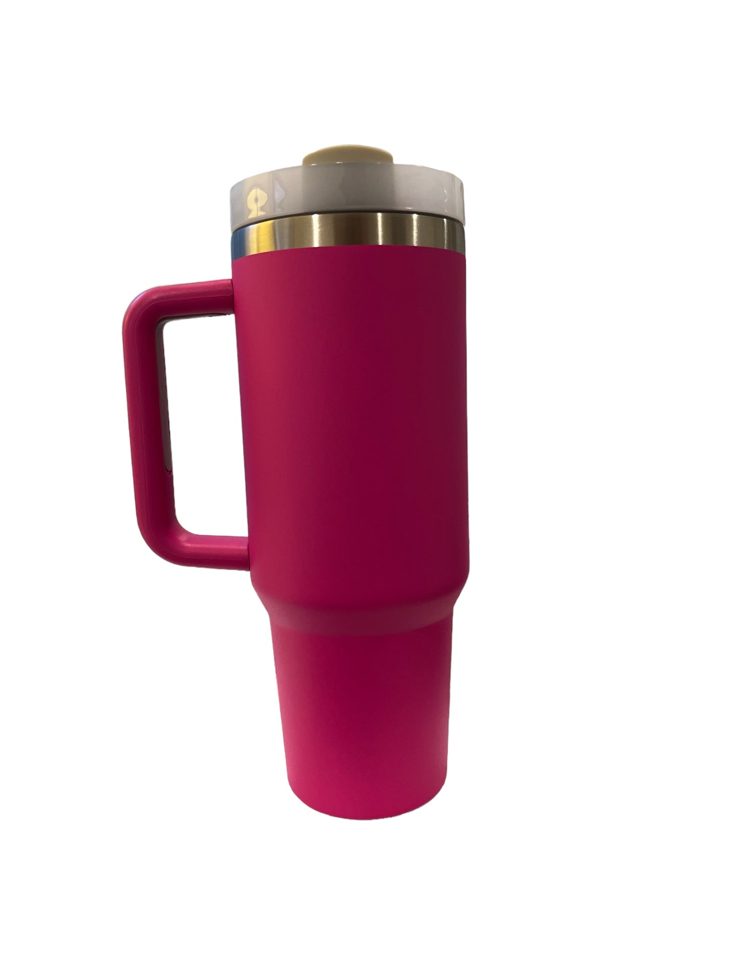 40oz Handle - magenta with stainless underlay