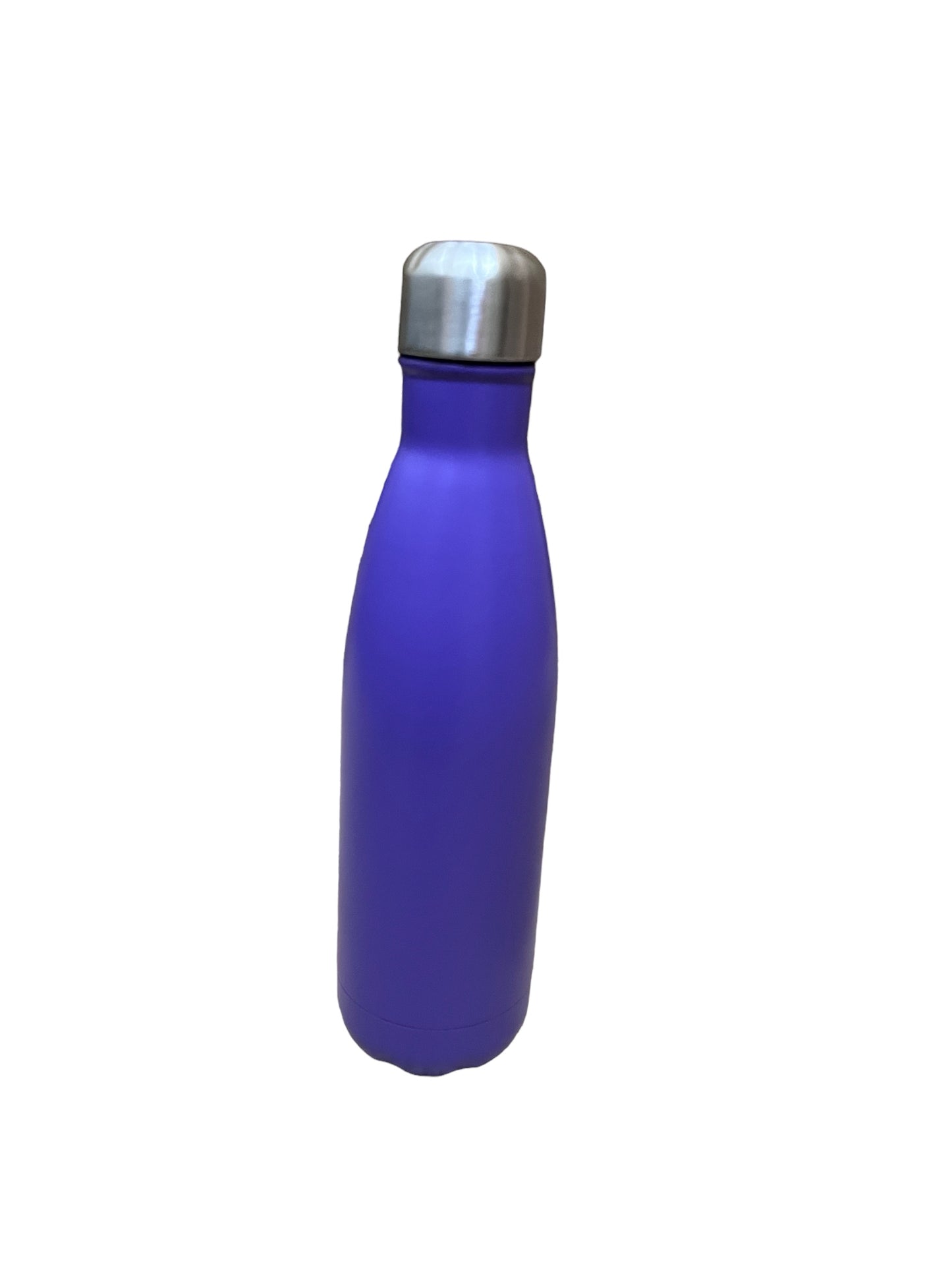 17oz cola bottle - cobalt blue - one side engraved